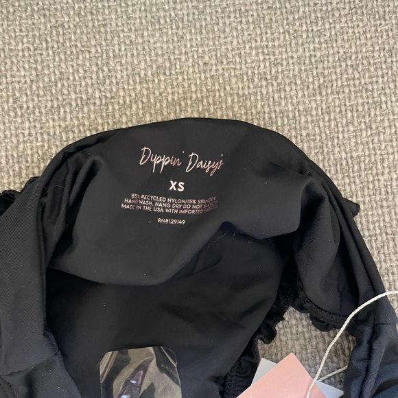 DIPPIN’ DAISY’S PACIFICA RUFFLE SWIM BOTTOMS XS BLACK - Picture 10 of 10